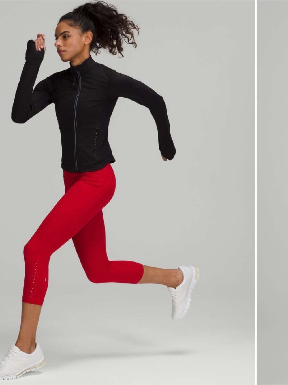 Lululemon Swift Speed High-Rise Crop 21” in Dark Red, size 6.